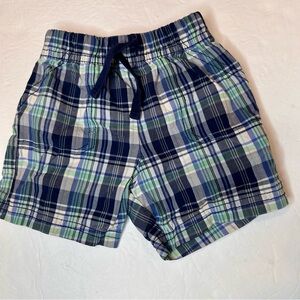 Plaid Kids Shorts with Elastic Waistband Baby’s Boy Size 18M